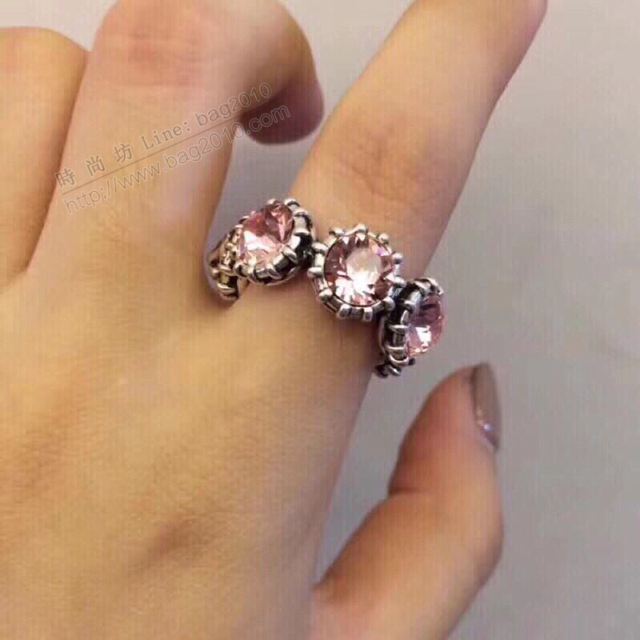 GUCCi飾品 古馳粉鑽水晶手鐲 Gucci爆款戒指   zgbq1003